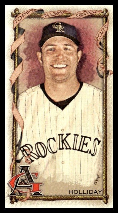 2023 Topps Allen & Ginter Matt Holliday Mini #334 (Front)