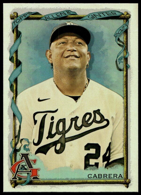 2023 Topps Allen & Ginter Miguel Cabrera Silver Portrait #139 (Front)