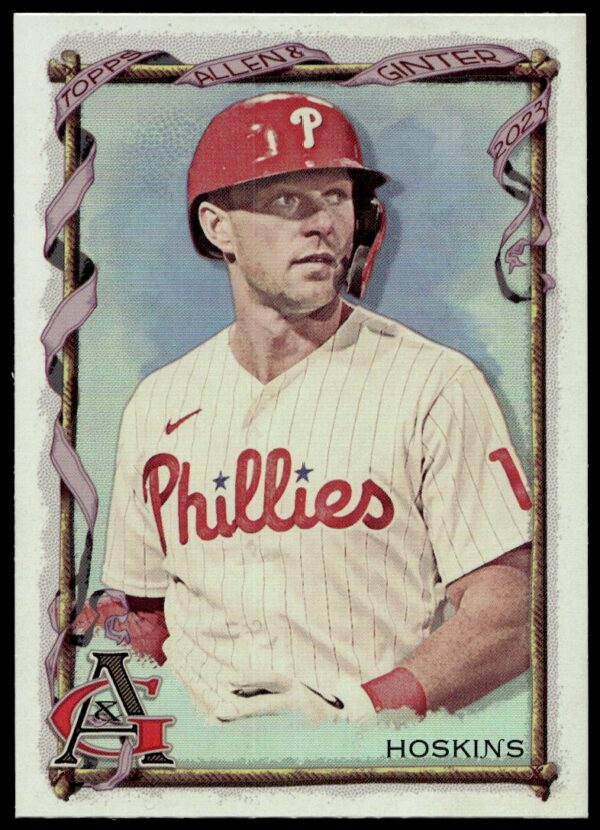 2023 Topps Allen & Ginter Rhys Hoskins Silver Portrait #148 (Front)