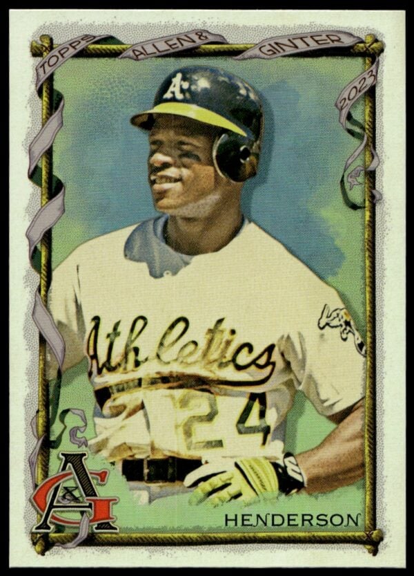 2023 Topps Allen & Ginter Rickey Henderson Silver Portrait #138 (Front)