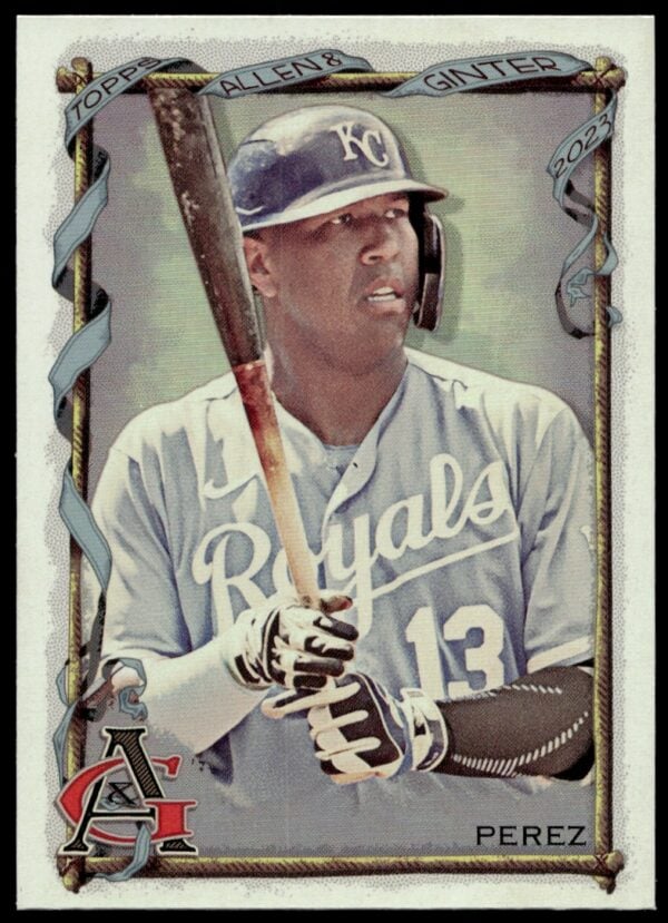 2023 Topps Allen & Ginter Salvador Perez Silver Portrait #24 (Front)