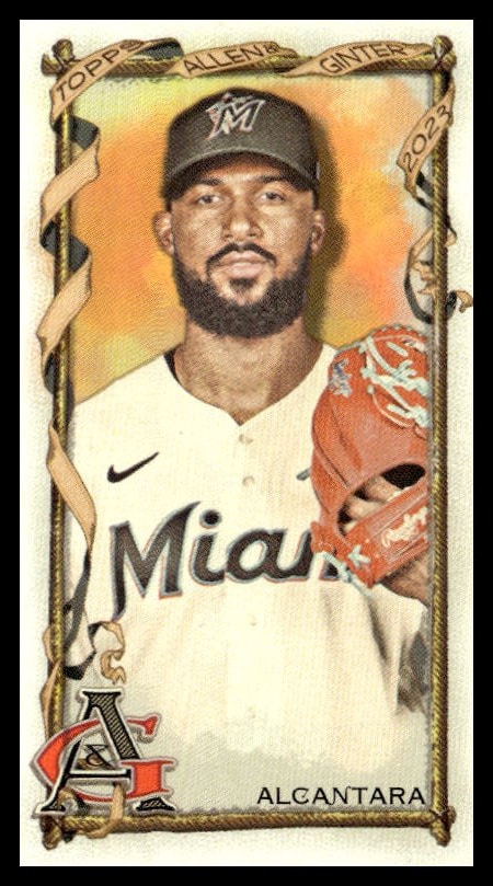 2023 Topps Allen & Ginter Sandy Alcantara Mini #214 (Front)