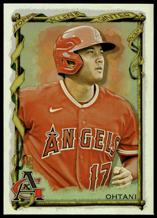 2023 Topps Allen & Ginter Shohei Ohtani Silver Portrait #96 (Front)