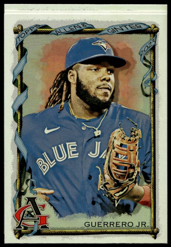 2023 Topps Allen & Ginter Vladimir Guerrero Jr. Silver Portrait #33 (Front)