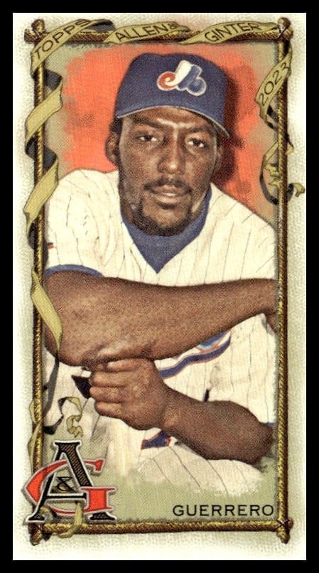 2023 Topps Allen & Ginter Vladimir Guerrero Mini #308 (Front)