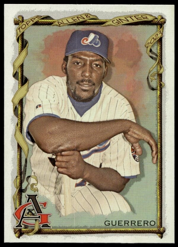 2023 Topps Allen & Ginter Vladimir Guerrero Silver Portrait #308 (Front)