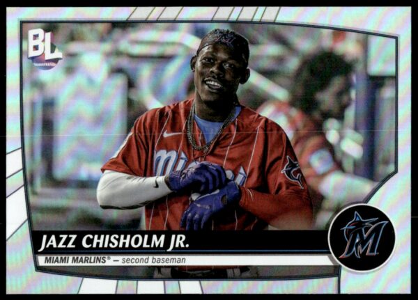 2023 Topps Big League Jazz Chisholm Jr. Rainbow Foil #224 (Front)