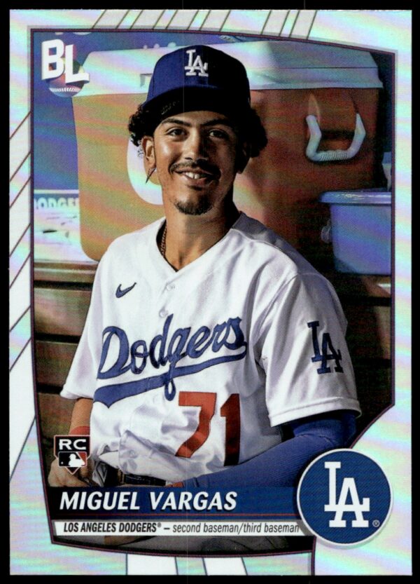 2023 Topps Big League Miguel Vargas Rainbow Foil #202 (Front)