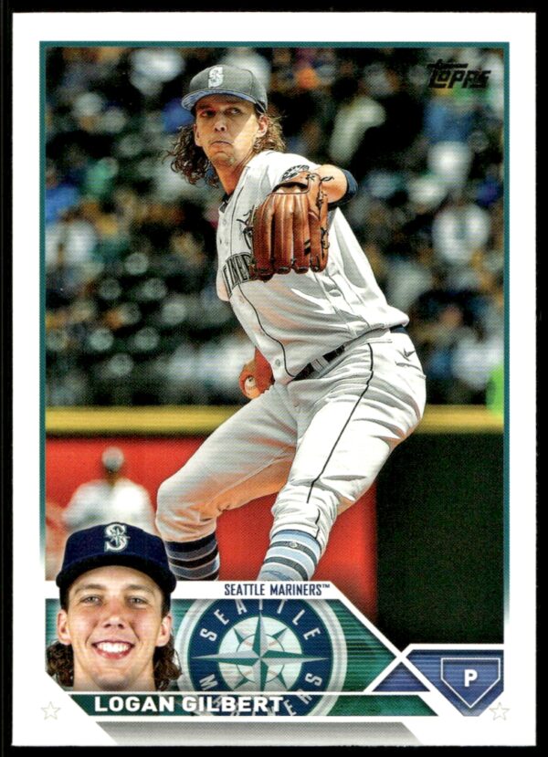 2023 Topps Series 2 Logan Gilbert #424 (Front)