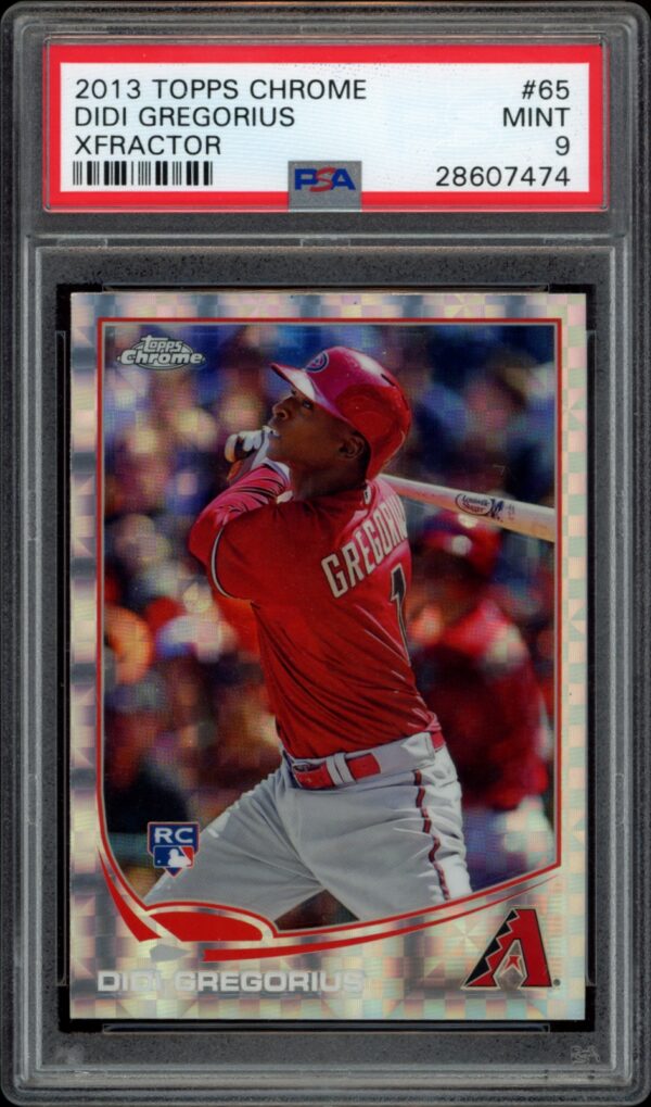 2013 Topps Chrome Didi Gregorius Refractor #65 (PSA 9) (Front)